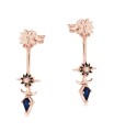 Flower Silver Stud Earring STS-7150-OX